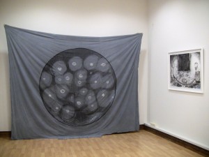 Installation View, Tapestry with The Reel, Future Myths of the Surface