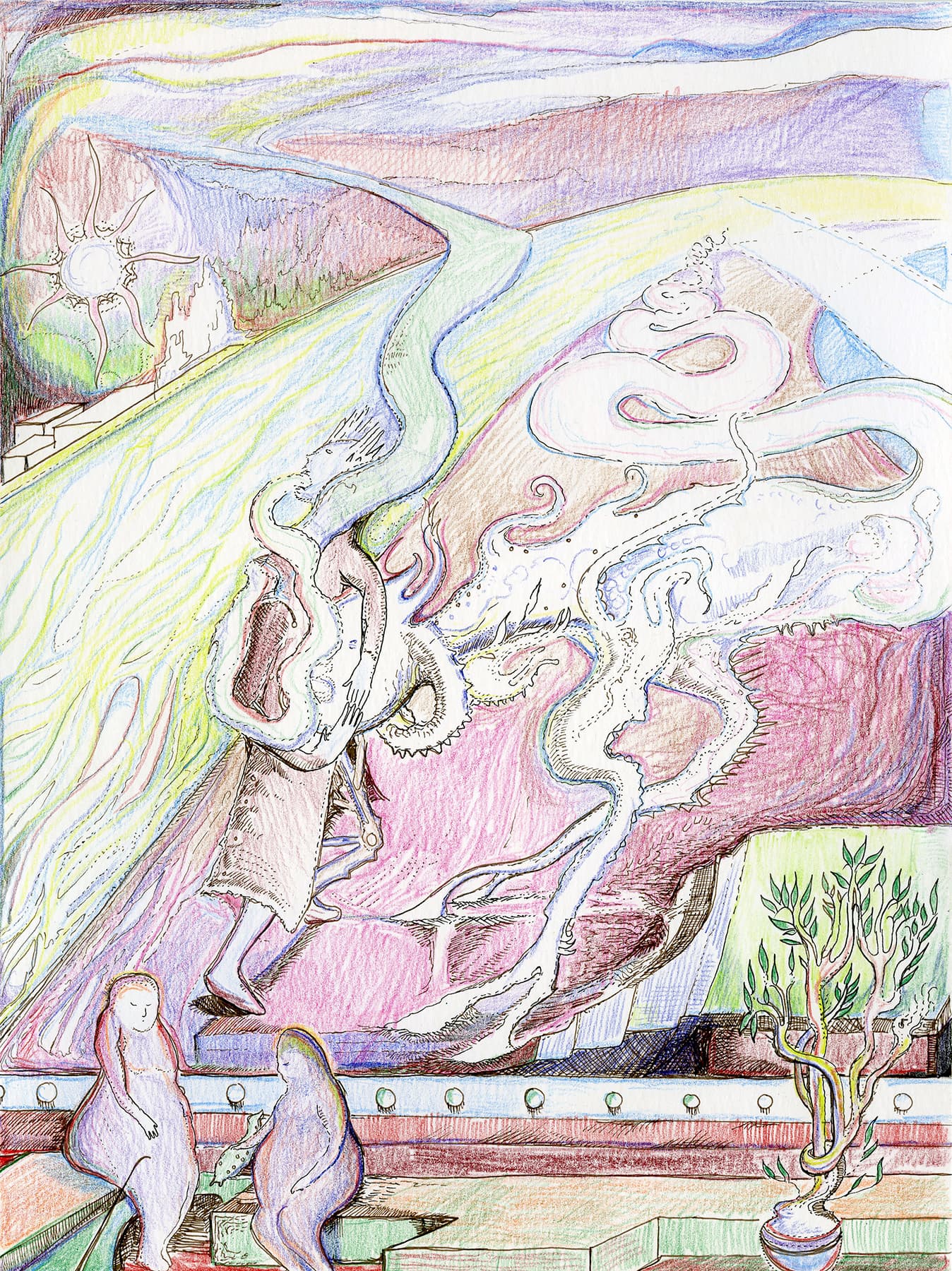 Figures Before a Frescoe
